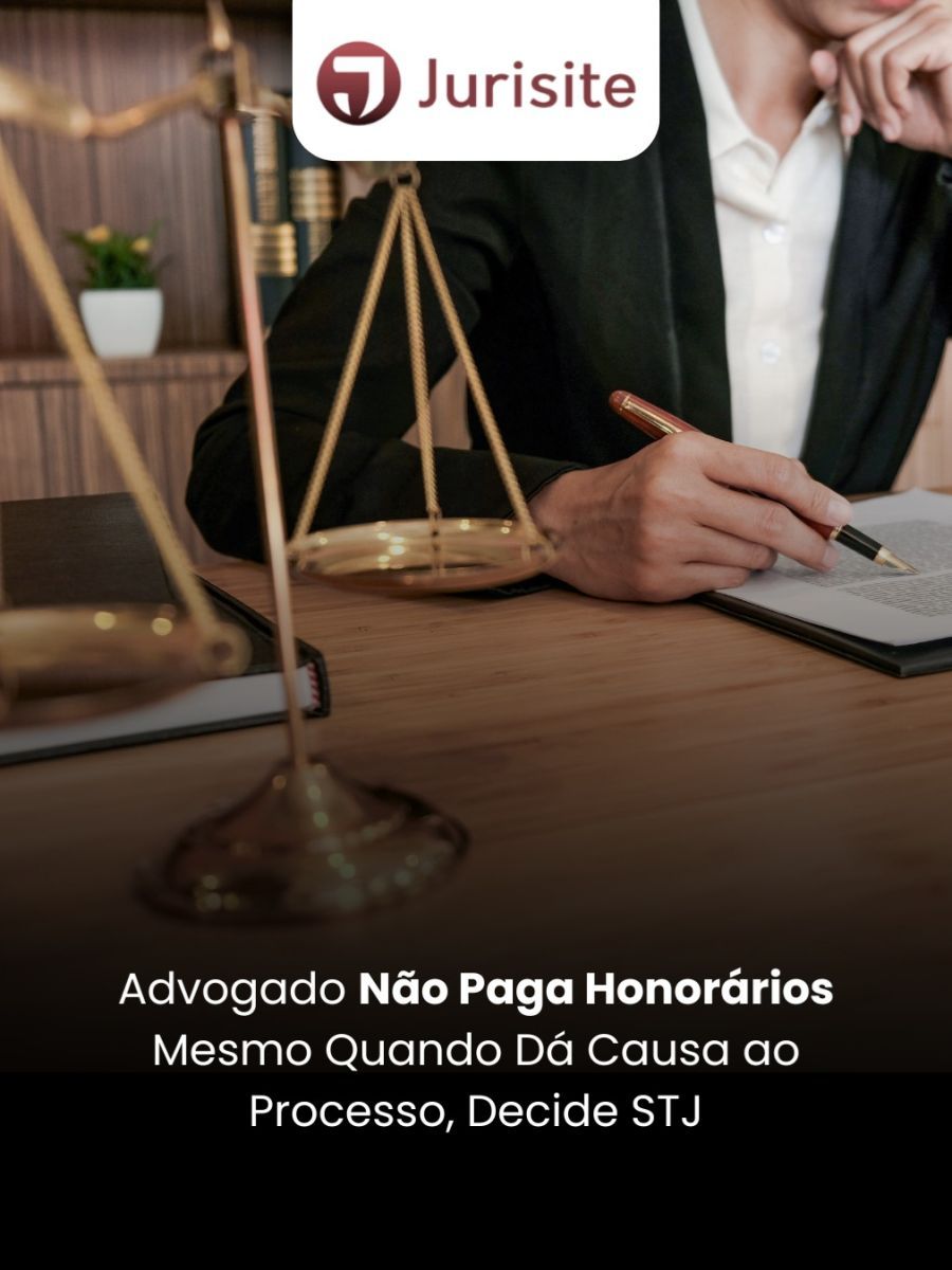 Advogado Não Paga Honorários Mesmo Quando Dá Causa ao Processo, Decide STJ