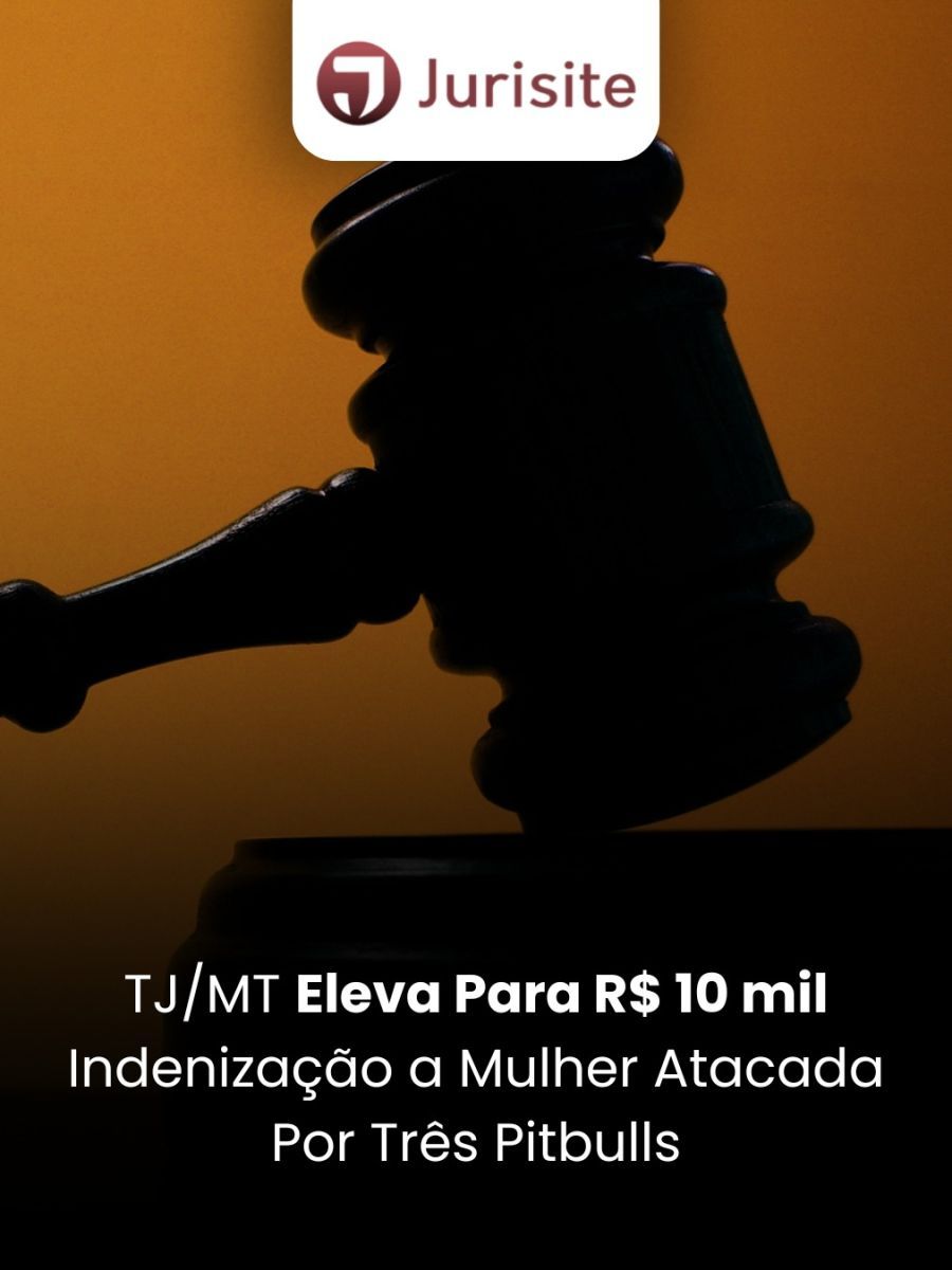 TJ/MT Eleva para R$ 10 Mil Indenização a Mulher Atacada por Três Pitbulls